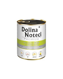 DOLINA NOTECI Premium Mix păstrăv și gâscă cu cartofi 24x800 g hrană câini