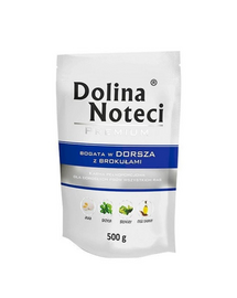 DOLINA NOTECI Premium Mix iepure și merișoare + cod și broccoli 20x500 g hrană umedă pentru câini