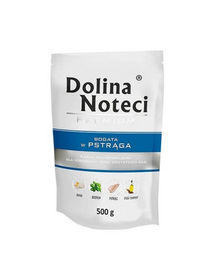 DOLINA NOTECI Premium Mix păstrăv și cod cu broccoli 20x500 g hrană umedă pentru câini