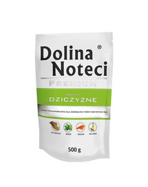 DOLINA NOTECI Premium Mix iepure și merișoare + vânat 20x500 g hrană umedă pentru câini
