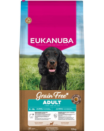 EUKANUBA Grain Free Adult Venison Hrană fără cereale pentru câini cu carne de vânat 12 kg