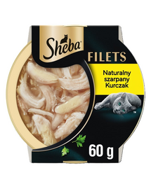 SHEBA Filets cu pui în sos 60 g hrană umedă pisici