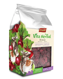 Sfeclă uscată rozătoare iepuri gustare naturală VITAPOL Vita Herbal 100 g