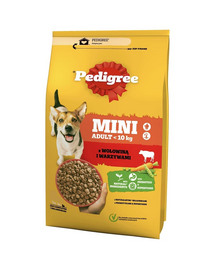PEDIGREE Adult Mini 2,6 kg hrană câini rase mici, cu vită și legume