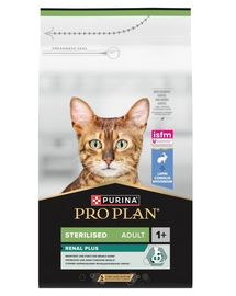 Hrană pentru pisici sterilizate PURINA PRO PLAN Sterilised Renal Plus 1,5 kg cu pui și iepure