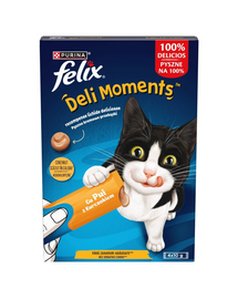 FELIX Deli Moments cu pui recompense cremoase pisici 4x10 g
