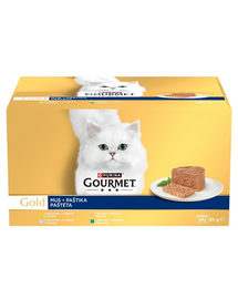 GOURMET Gold Mousse hrană umedă pisici multipack 48x85 g