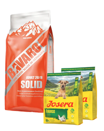JOSERA Bavaro Solid Adult 20/8 18 kg + 2x900g hrană GRATIS