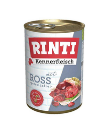 Hrană umedă câini sensibili carne de cal RINTI Kennerfleisch 400 g