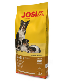 JOSERA JosiDog Family 15 kg hrană căței și femele gestante + 2x900g GRATIS