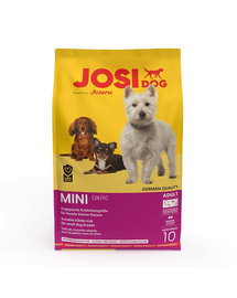 JOSERA JosiDog Mini 10 kg hrană câine pretențios + 2x900g GRATIS