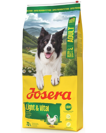 JOSERA Light Vital 12,5 kg hrană câine supraponderal + 2x900g GRATIS