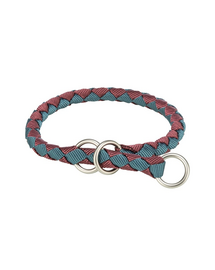 Zgardă câini mici textilă TRIXIE Cavo XS–S: 25–31 cm/o 12 mm bordó/petrol