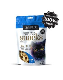 DR MALOU cuburi din carne de ton 50 g recompense pentru pisici 100% liofilizate