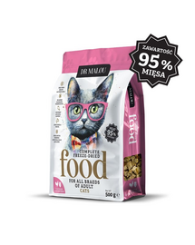 DR MALOU Hrană uscată liofilizată pui cu inimi de pui pentru pisici 500 g