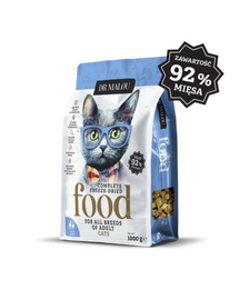 DR MALOU Hrană uscată liofilizată rață cu miel pentru pisici 1 kg