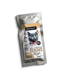 DR MALOU Hrană uscată liofilizată cu pui lapte de capră și gălbenuș pentru pisoi 10 g