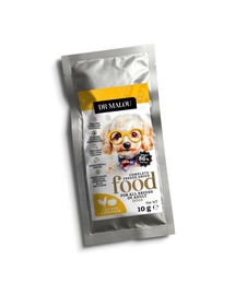 DR MALOU Hrană liofilizată pui cu dovleac 10 g hrană uscată pentru câini