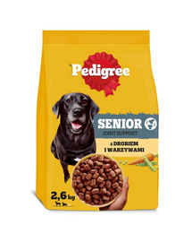 PEDIGREE Senior cu pui și legume 2,6 kg hrană câini vârstnici