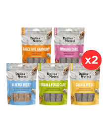Recompense funcționale câini pachet 5 beneficii DOLINA NOTECI Smart Chews 10x100 g