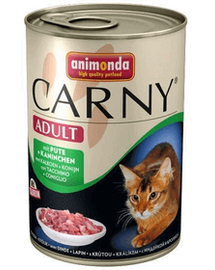ANIMONDA Carny Adult iepure, curcan și vită 24 x 400 g