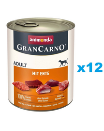 ANIMONDA GranCarno Adult with Duck 12 x 800 g hrana cu rata, caini adulti