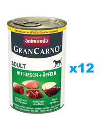 ANIMONDA GranCarno Adult jeleń z jabłkiem 12x400 g
