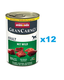 ANIMONDA GranCarno Adult dziczyzna 12x400g