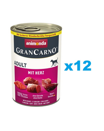 ANIMONDA GranCarno Adult carne de vită și inimă 12x400g