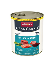 ANIMONDA GranCarno Adult somon si spanac pentru caini 24x800g
