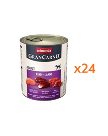 ANIMONDA Grancarno Adult vită și miel 24 x 800 g