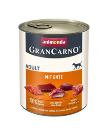 ANIMONDA GranCarno Adult with Duck 24 x 800 g hrana cu rata, caini adulti