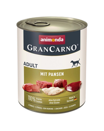 ANIMONDA GranCarno Adult with Tripe 24 x 800 g hrana cu rumen, caini adulti
