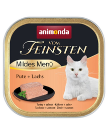 ANIMONDA Vom Feinsten Mild hrană umedă tip pate pentru pisici cu curcan și somon 100 g