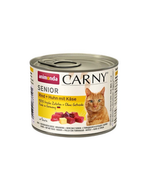ANIMONDA Carny Senior Vită, Pui și Brânză 24 x 200 g