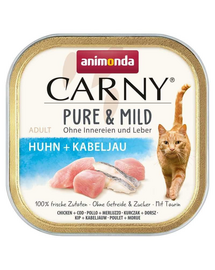 ANIMONDA Carny Pure & Mild Hrană umedă pentru pisici cu pui și cod 100 g