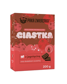 PAKA ZWIERZAKA biscuiți cu miel și merișoare 200 g gustări pentru câini