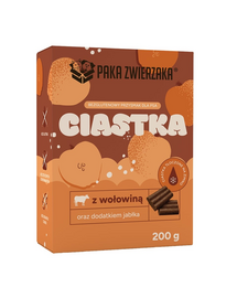 PAKA ZWIERZAKA Biscuit cu carne de vită și măr 200g gustări pentru câini