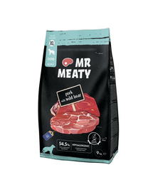 Hrană uscată câini talie mare porc și mistreț XL MR MEATY 9 kg