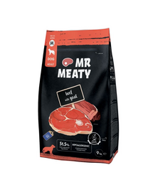 Hrană uscată câini adulți digestie sensibilă vită și capră MR MEATY 9 kg