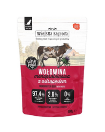 WIEJSKA ZAGRODA Monoproteică Vită, hrană umedă pentru câini 500 g