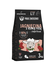 PAKA ZWIERZAKA Hrană uscată pentru căței cu miel și măceș Puppy L 3 kg