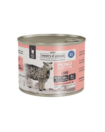 COUNTRY OF ANIMALS hrană umedă monoproteică cu miel pentru pisici 200 g