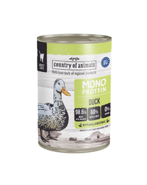 COUNTRY OF ANIMALS hrană umedă monoproteică cu rață pentru pisici 400 g