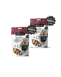 DR MALOU gustări pentru câini, ficat de miel 100% liofilizat 2x50g