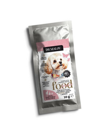 DR MALOU Puppies Hrană liofilizată rață cu lapte de capră și gălbenuș 2x10 g hrană uscată pentru căței