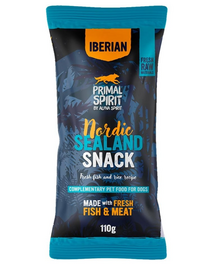 PRIMAL SPIRIT Iberian Nordic Sealand recompense moi pentru câini, cu porc și pește 110 g