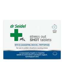 DR SEIDEL Stress Out SHOT tablete calmante câini și pisici 10 tablete