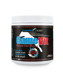 GAME DOG Vit 250 g vitamine și minerale pentru câini de toate vârstele, sub formă de pulbere