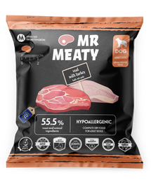 MR MEATY Veal with Turkey M 50g vițel și curcan, hrană uscată câini
